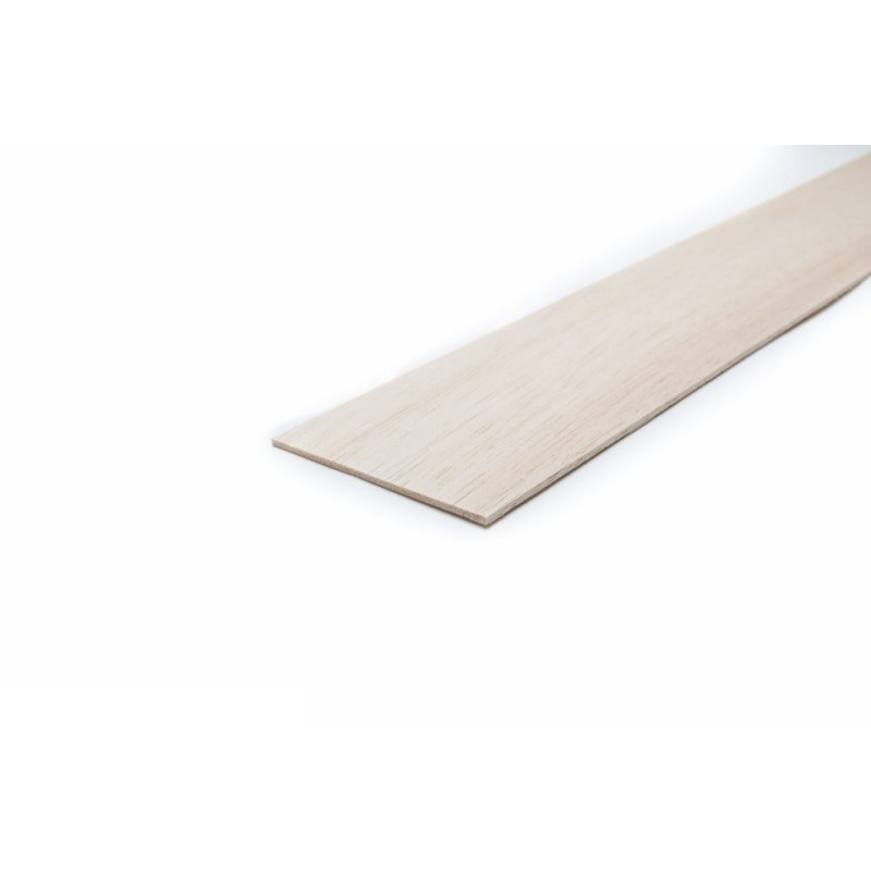 Balsa board 10/10 (ep. 1.00mm) 10x100cm AERONAUT