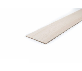 Planche balsa 20/10 (ep. 2.00mm) 10x100cm AERONAUT