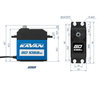 GO-1053MG (0,17s/60°, 20,0kg.cm)