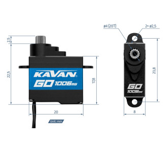 GO-1006MG (0,052s/60°, 3,0kg.cm)