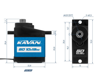 GO-10S13MG (0,08s/60°, 2,0kg.cm)