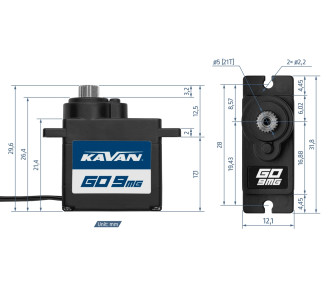GO-9MG (0,11s/60°, 2,2kg.cm)