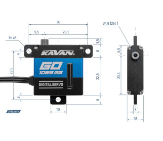 GO-1023MG (0.09s/60°, 7.0kg.cm)