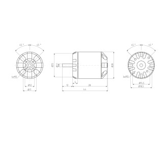 KAVAN Motore senza spazzole C2830-750