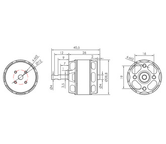 Motor sin escobillas KAVAN PRO 2826-1000