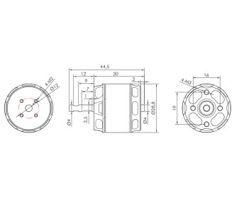 KAVAN Motor sin escobillas PRO 2830-1100