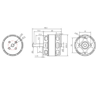 Motor sin escobillas KAVAN PRO 3530-1200