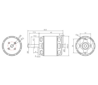 Motor sin escobillas KAVAN PRO 3542-1150