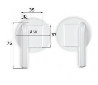 CARENAGE SERVO MICRO Ø58 mm ABS 2PCS