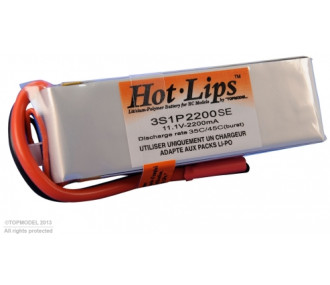 HOT LIPS 11.1V 2200mAh 3S1P XT60 LiPo PACK