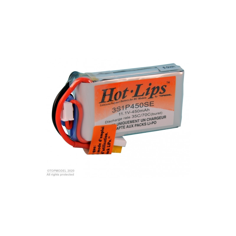 HOT LIPS 11,1V 450mAh 3S1P XT30 LiPo PACK