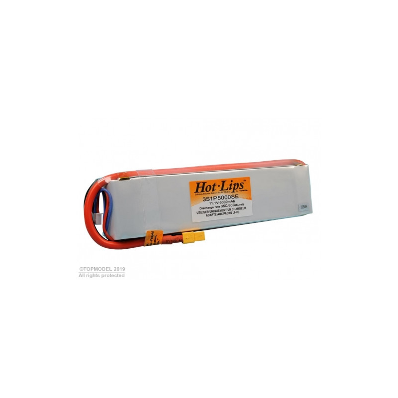 HOT LIPS 11.1V 5000mAh 3S1P XT60 LiPo PACK