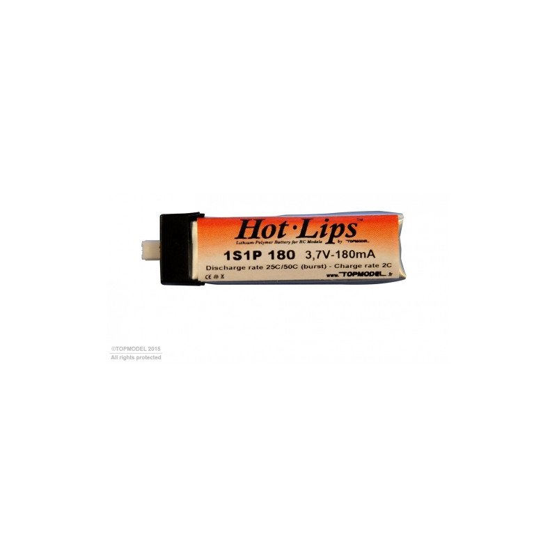 HOT LIPS LiPo PACK 3.7V 180mAh 1S1P