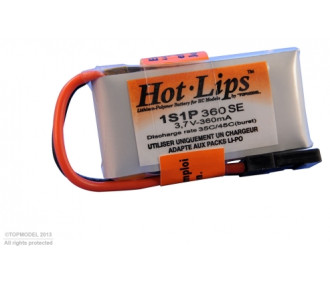 HOT LIPS LiPo PACK 3,7V 360mAh 1S1P JR