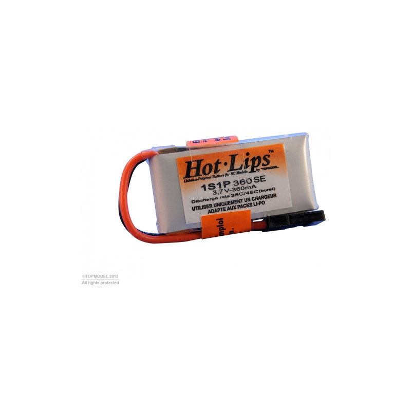 HOT LIPS LiPo PACK 3,7V 360mAh 1S1P JR