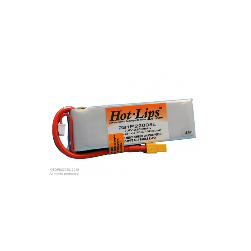 HOT LIPS LiPo PACK 7,4V 2200mAh 2S1P XT60