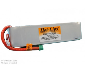 HOT LIPS 7.4V 5000mAh 2S1P MPX LiPo PACK