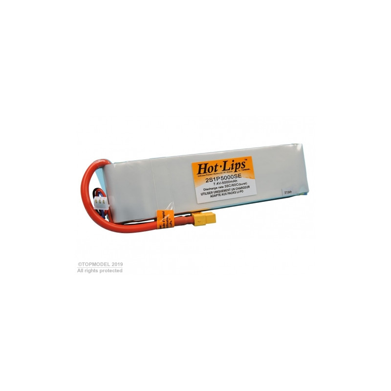 HOT LIPS LiPo PACK 7,4V 5000mAh 2S1P XT60