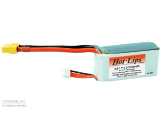 HOT LIPS VHD 11.1V 1300mAh 3S1P XT60 LiPo PACK