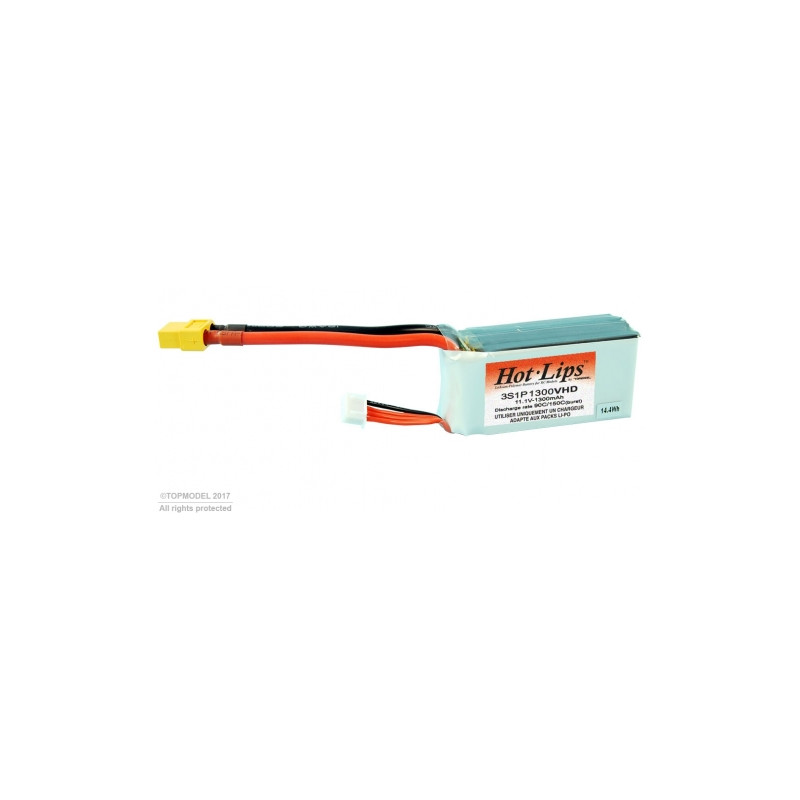 HOT LIPS VHD 11,1V 1300mAh 3S1P XT60 LiPo PACK