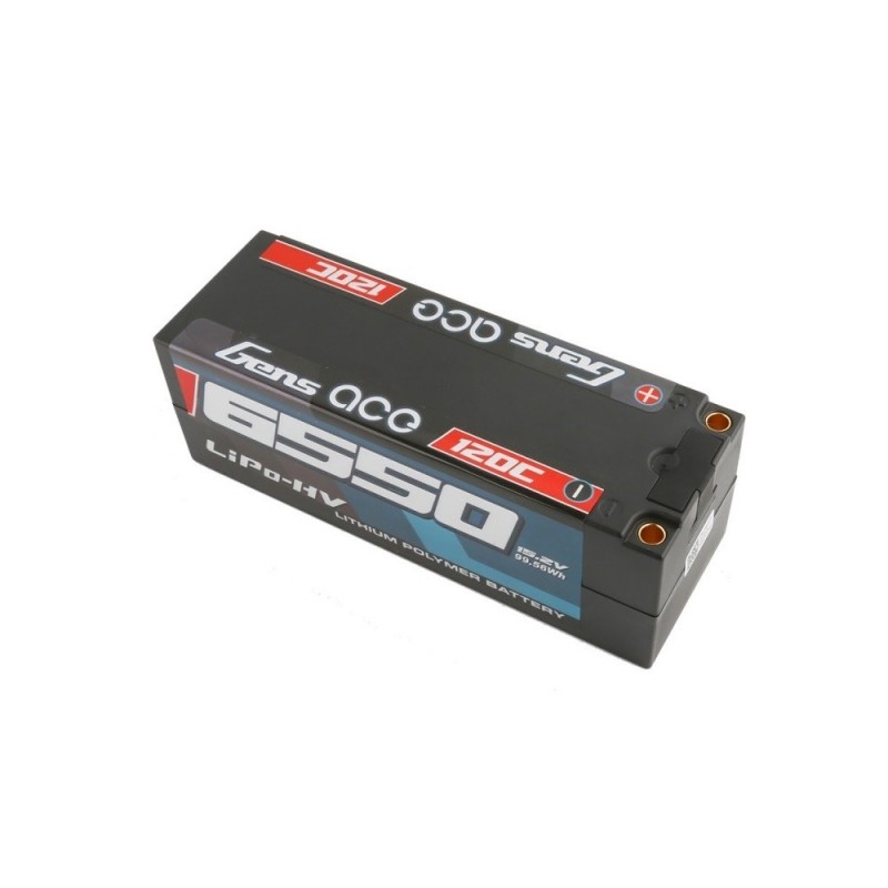 Batteria rigida Gens Ace, Lipo HV 4S 15.2V 6550mAh 120C Attacco 5mm