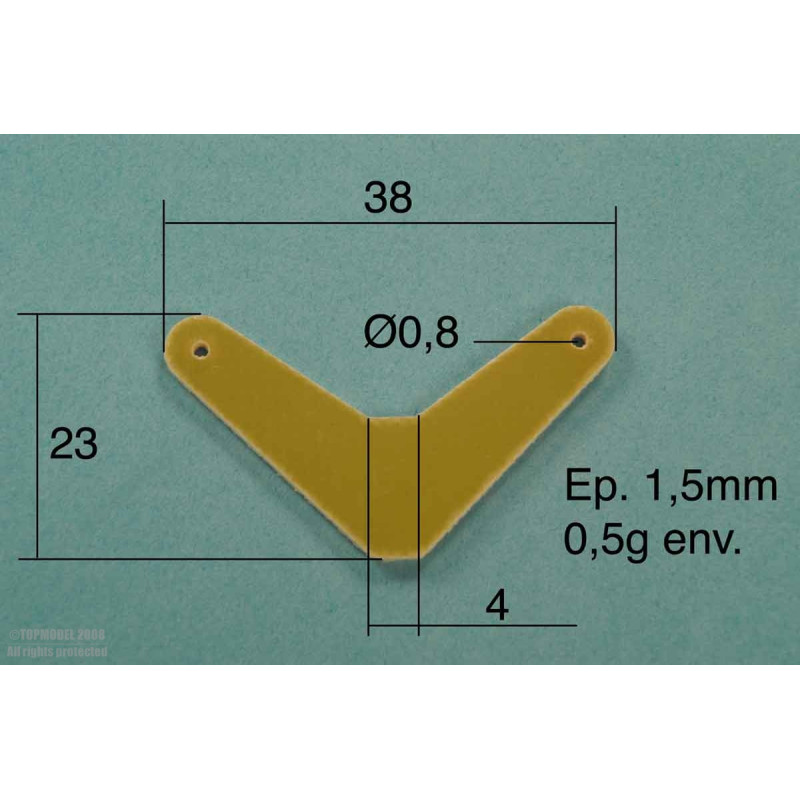 GUIGNOL FIBRE DERIVE 38x23 mm 2pcs