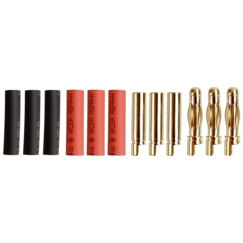 PK 4mm M/F gold plug (3 pairs) - Yuki Model