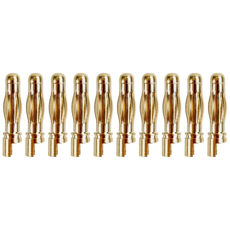 Gold Socket PK 4mm male (10 pcs) - Yuki Model