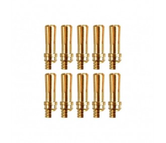 Gold Socket PK 5mm male (10 pcs) - Yuki Model