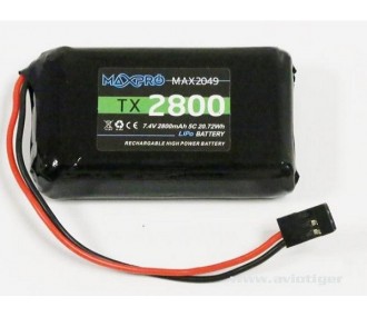 Lipo 2S 2800mAh battery for Tx Futaba