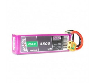 Batterie Lipo Hacker TopFuel Eco-X MTAG 2S 7.4V 4500mAh 20C Prise XT90S