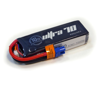 Batterie Dualsky Ultra-L, lipo 6S 22.2V 900mAh 120C prise XT60