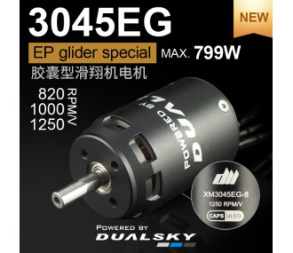 Moteur Dualsky XM3045EG-12  (120g, 820kV, 799W)