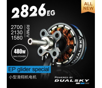 Moteur Dualsky XM2826EG-19 (41g, 1580kV, 384W)