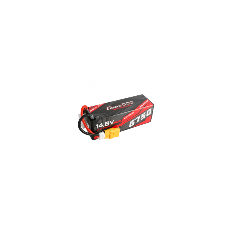 Batteria Gens Ace, Lipo 4S 14,8V 6750mAh 70C con custodia rigida XT90