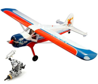 Velivolo VQ modello DHC-2 Beaver ARF circa 1,62m + motore Saito FA-62B 4 tempi a metanolo
