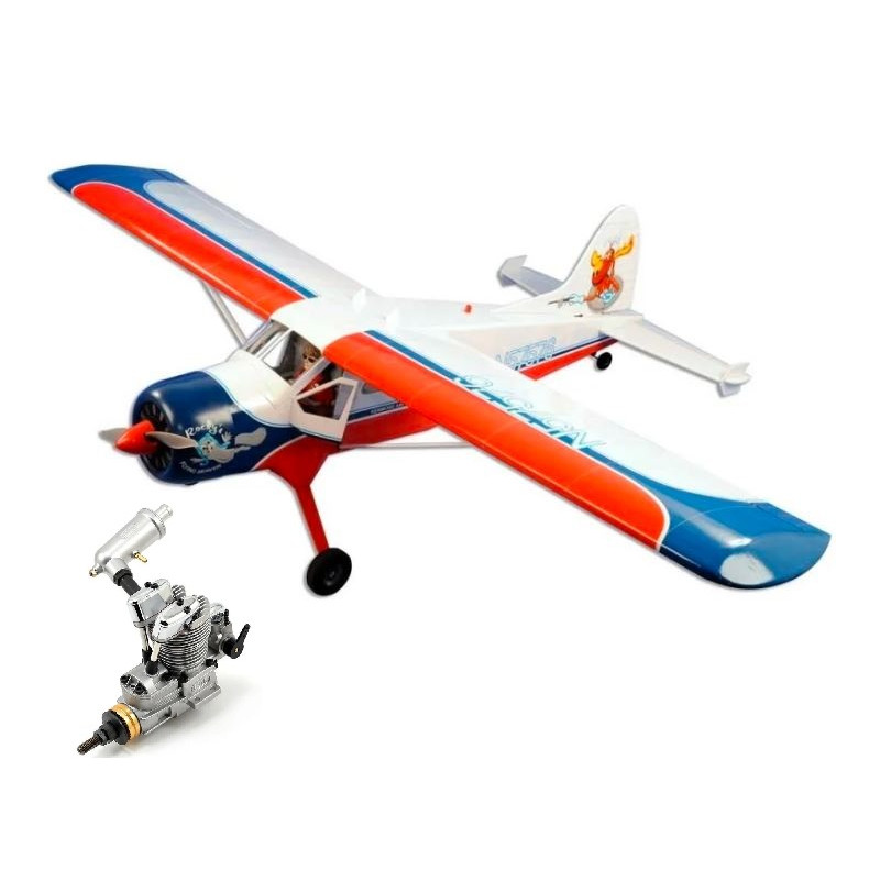 Avión VQ modelo DHC-2 Beaver ARF aprox.1.62m + motor metanol 4 tiempos Saito FA-62B