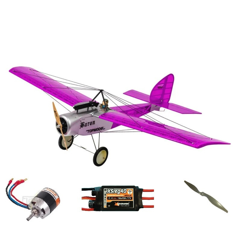 Pack Avión Ecotop Baron Rose ARF aprox.1.57m con motorización