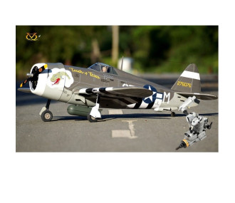 Flugzeugpaket VQ Model P-47 (Touch of Texas) 46/55 EP-GP ARF 1.5m + Saito FA-62B