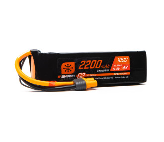 14.8V 2200mAh 4S 100C Smart G2 LiPo Battery: IC3