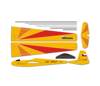 Lunak orange env.2.00m ARF ailes/empennages recouverts Hacker ModeL