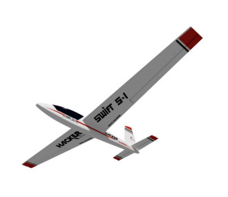 Swift red approx.2.00m ARF Hacker ModeL covered wings/empennages