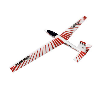 Swift red approx.2.00m ARF Hacker ModeL covered wings/empennages