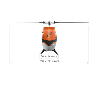 Hélicoptère OMPHobby Orange M1 RC Futaba SFHSS