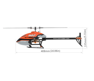 HELICOPTER OMPHOBBY 3D M2 EVO RED RTF