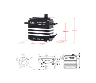 Brushless-Servo KST X20-4208 V8.0