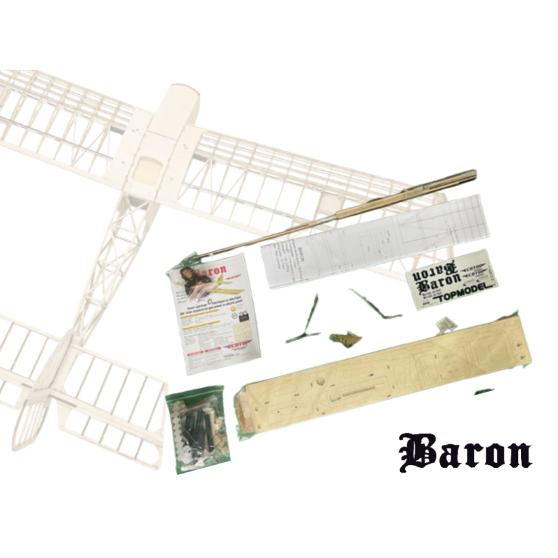 Kit di costruzione Ecotop Baron - ARF ca. 1,57m