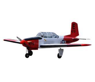 Avión VQ Modelo T-34 Turbo Mentor 46 tamaño EP-GP versión roja y blanca