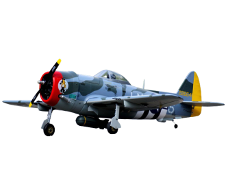 Aircraft VQ Model P-47 D 50 size EP-GP Camo Version with bombs