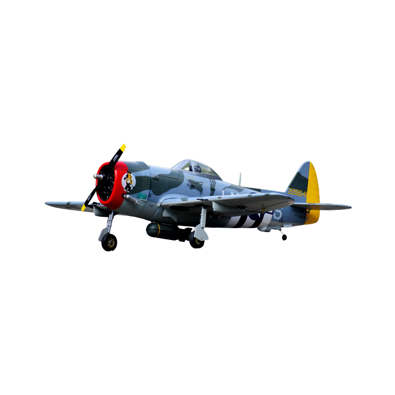 Aereo VQ Modello P-47 D 50 taglia EP-GP Versione mimetica con bombe